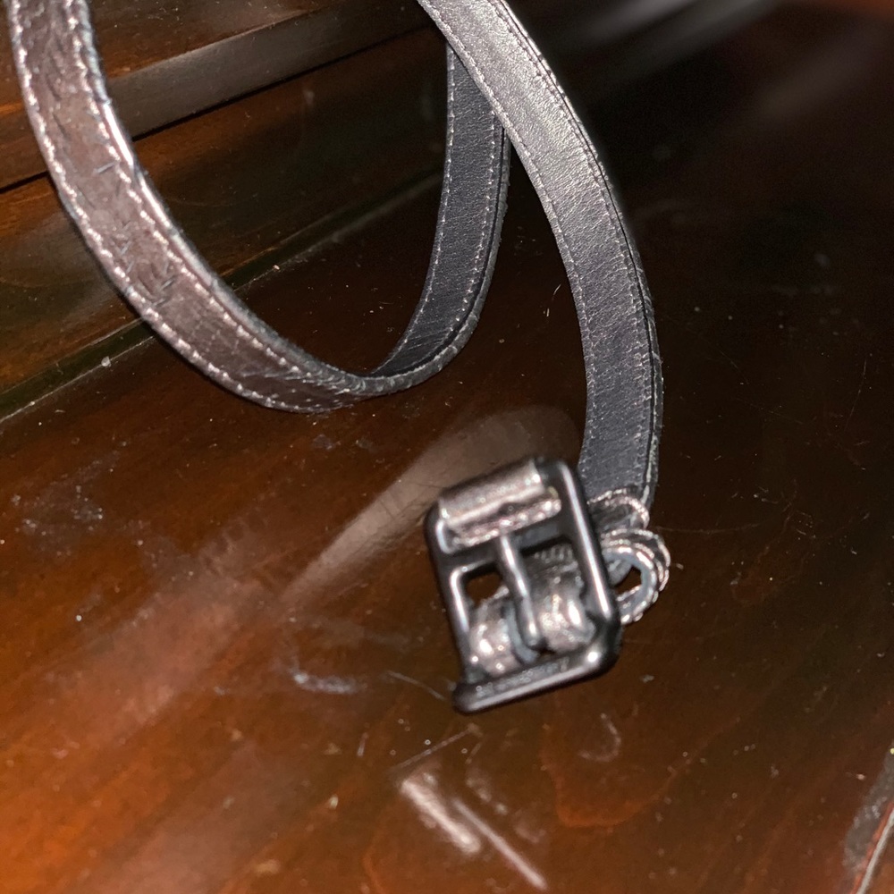 Burberry, Wrap Around Metallic Pewter Belt, Sz 38 - Picture 3 of 6